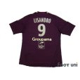 Photo2: Olympique Lyonnais 2010-2011 Away Shirt #9 Lisandro (2)