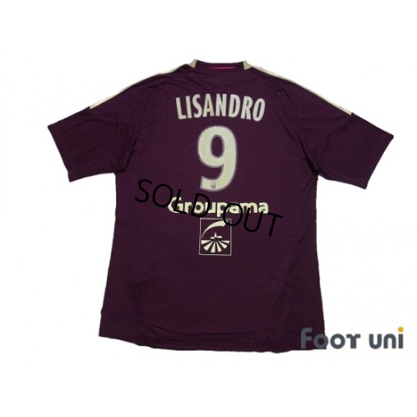 Photo2: Olympique Lyonnais 2010-2011 Away Shirt #9 Lisandro