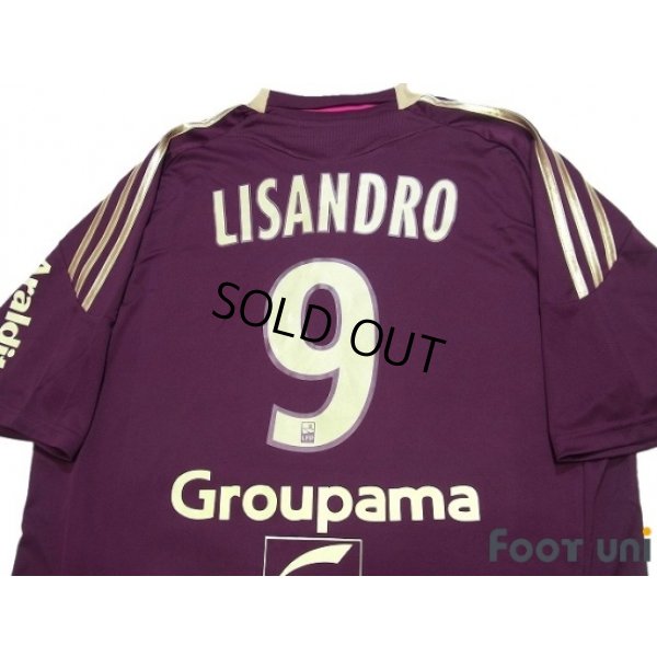 Photo4: Olympique Lyonnais 2010-2011 Away Shirt #9 Lisandro