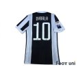 Photo2: Juventus 2017-2018 Home Authentic Shirt and Shorts Set #10 Dybala (2)