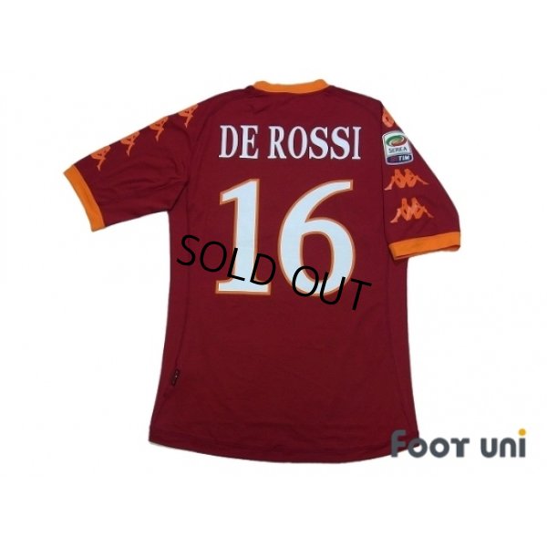 Photo2: AS Roma 2010-2011 Home Shirt #16 De Rossi Serie A Tim Patch/Badge w/tags