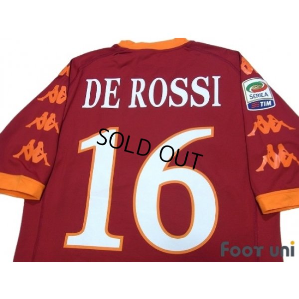 Photo4: AS Roma 2010-2011 Home Shirt #16 De Rossi Serie A Tim Patch/Badge w/tags