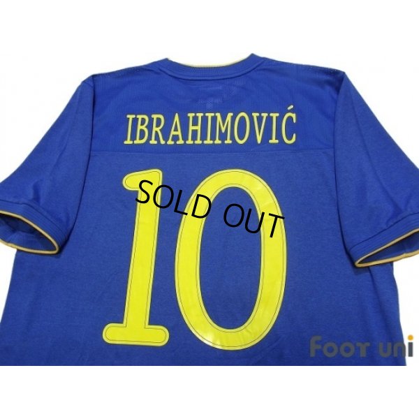 Photo4: Sweden 2010 Away Shirt #10 Ibrahimovic