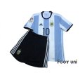 Photo1: Argentina 2016 Home Shirt and Shorts Set #10 Messi Copa America Centenario USA2016 Patch/Badge (1)