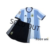 Argentina 2016 Home Shirt and Shorts Set #10 Messi Copa America Centenario USA2016 Patch/Badge