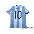 Photo2: Argentina 2016 Home Shirt and Shorts Set #10 Messi Copa America Centenario USA2016 Patch/Badge (2)