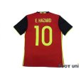 Photo2: Belgium Euro 2016 Home Shirt #10 E.Hazard w/tags (2)