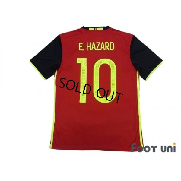 Photo2: Belgium Euro 2016 Home Shirt #10 E.Hazard w/tags