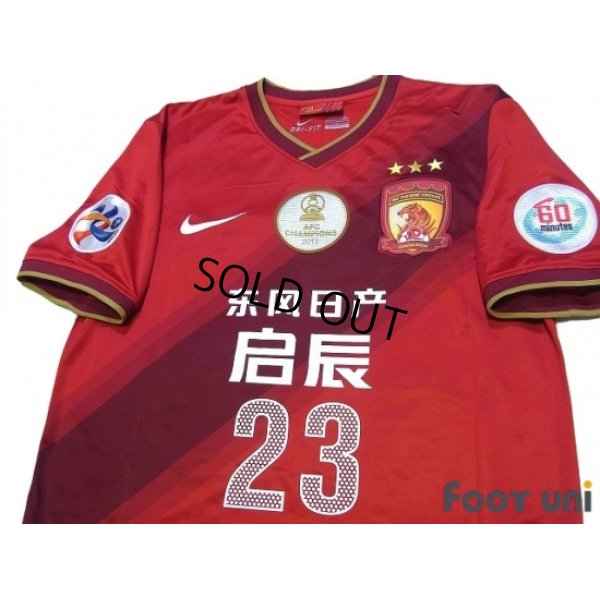 Photo3: Guangzhou Evergrande FC 2014 Home Shirt #23 Diamanti AFC CHAMPIONS 2013 Patch/Badge ACL Patch/Badge w/tags