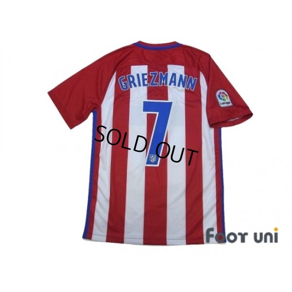 Photo2: Atletico Madrid 2016-2017 Home Shirt #7 Griezmann w/tags