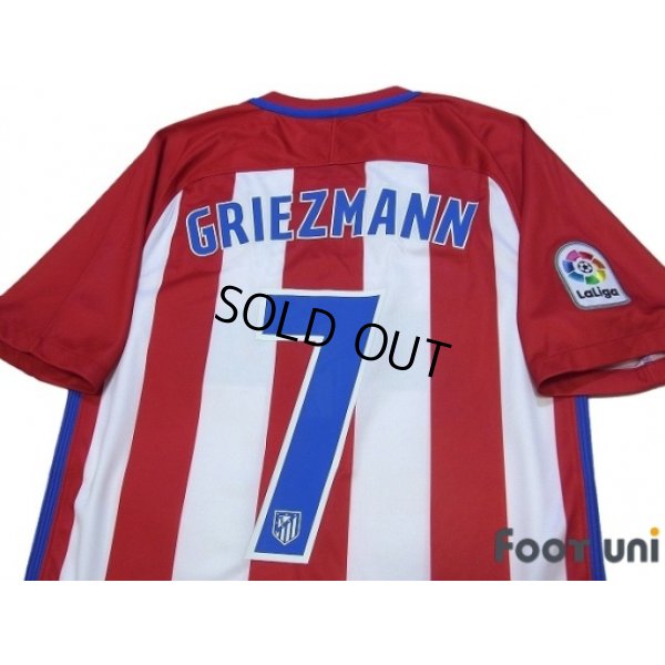 Photo4: Atletico Madrid 2016-2017 Home Shirt #7 Griezmann w/tags