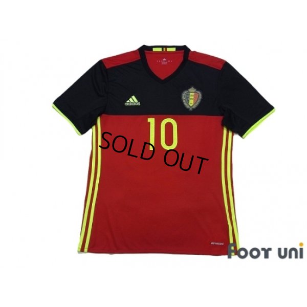 Photo1: Belgium Euro 2016 Home Shirt #10 E.Hazard w/tags