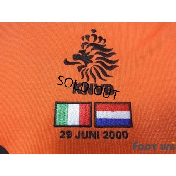 Photo6: Netherlands Euro 2000 Home Shirt #10 Bergkamp UEFA Euro 2000 Patch/Badge UEFA Fair Play Patch/Badge