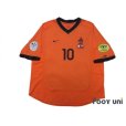 Photo1: Netherlands Euro 2000 Home Shirt #10 Bergkamp UEFA Euro 2000 Patch/Badge UEFA Fair Play Patch/Badge (1)