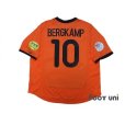 Photo2: Netherlands Euro 2000 Home Shirt #10 Bergkamp UEFA Euro 2000 Patch/Badge UEFA Fair Play Patch/Badge (2)
