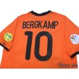 Photo4: Netherlands Euro 2000 Home Shirt #10 Bergkamp UEFA Euro 2000 Patch/Badge UEFA Fair Play Patch/Badge