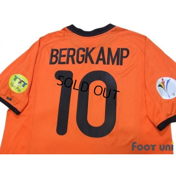 Photo4: Netherlands Euro 2000 Home Shirt #10 Bergkamp UEFA Euro 2000 Patch/Badge UEFA Fair Play Patch/Badge