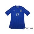 Photo1: Italy 2016 Home Authentic Shirt #22 El Shaarawy w/tags (1)