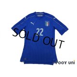 Italy 2016 Home Authentic Shirt #22 El Shaarawy w/tags