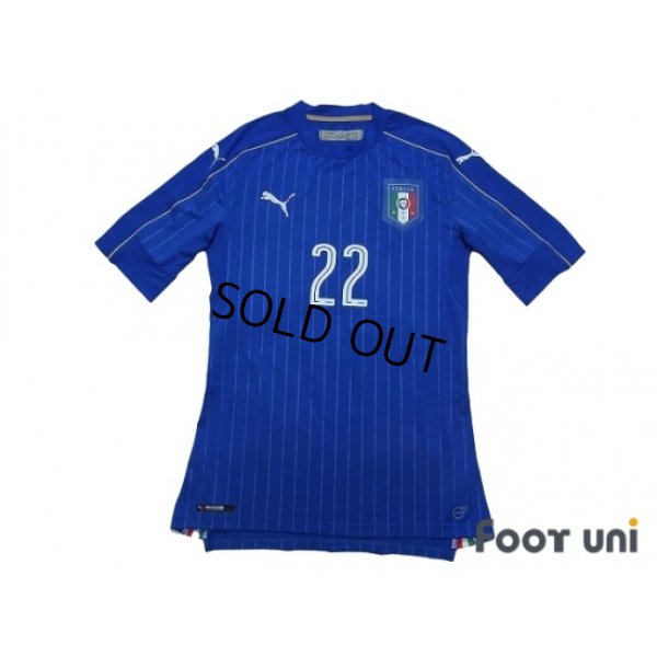 Photo1: Italy 2016 Home Authentic Shirt #22 El Shaarawy w/tags