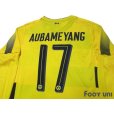 Photo4: Borussia Dortmund 2017-2018 Home Long Sleeve Shirt #17 Aubameyang w/tags (4)