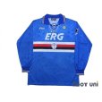 Photo1: Sampdoria 1994-1995 Home Long Sleeve Shirt #10 (1)