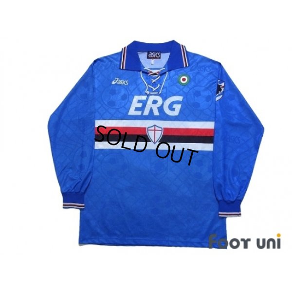 Photo1: Sampdoria 1994-1995 Home Long Sleeve Shirt #10