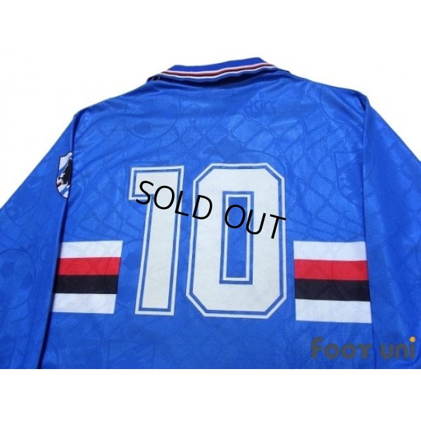 Photo4: Sampdoria 1994-1995 Home Long Sleeve Shirt #10