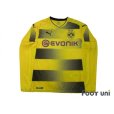 Photo1: Borussia Dortmund 2017-2018 Home Long Sleeve Shirt #17 Aubameyang w/tags (1)
