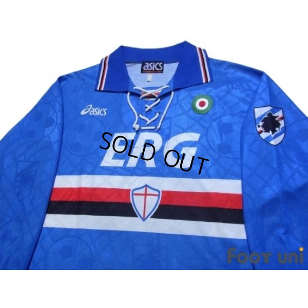 Photo3: Sampdoria 1994-1995 Home Long Sleeve Shirt #10