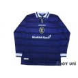 Photo1: Scotland 1998 Home Long Sleeve Shirt (1)