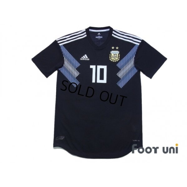 Photo1: Argentina 2018 Away Authentic Shirt #10 Messi w/tags