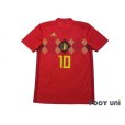 Photo1: Belgium 2018 Home Shirt #10 E.Hazard w/tags (1)