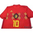 Photo3: Belgium 2018 Home Shirt #10 E.Hazard w/tags (3)