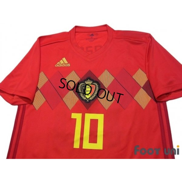 Photo3: Belgium 2018 Home Shirt #10 E.Hazard w/tags