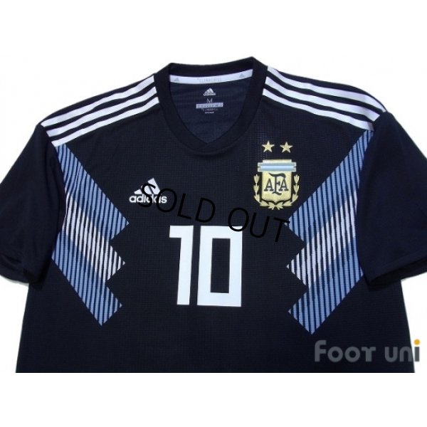 Photo3: Argentina 2018 Away Authentic Shirt #10 Messi w/tags