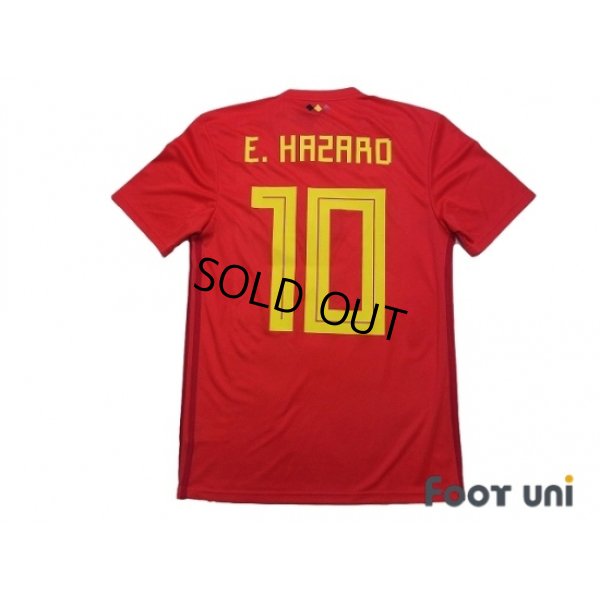 Photo2: Belgium 2018 Home Shirt #10 E.Hazard w/tags