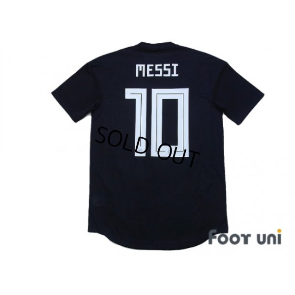 Photo2: Argentina 2018 Away Authentic Shirt #10 Messi w/tags