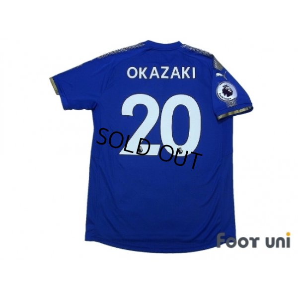 Photo2: Leicester City 2017-2018 Home Shirt #20 Okazaki Premier League Patch/Badge w/tags