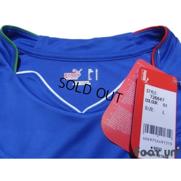 Photo5: Italy 2010 Home Long Sleeve Shirt #21 Pirlo w/tags