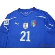 Photo3: Italy 2010 Home Long Sleeve Shirt #21 Pirlo w/tags