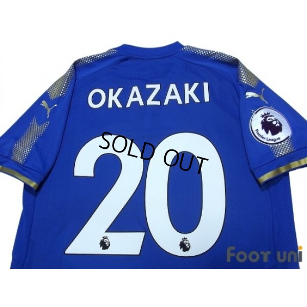 Photo4: Leicester City 2017-2018 Home Shirt #20 Okazaki Premier League Patch/Badge w/tags