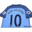 Photo4: Manchester City 2016-2017 Home Shirt #10 Kun Aguero Premier League Patch/Badge w/tags