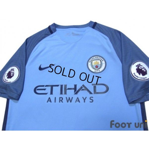 Photo3: Manchester City 2016-2017 Home Shirt #10 Kun Aguero Premier League Patch/Badge w/tags