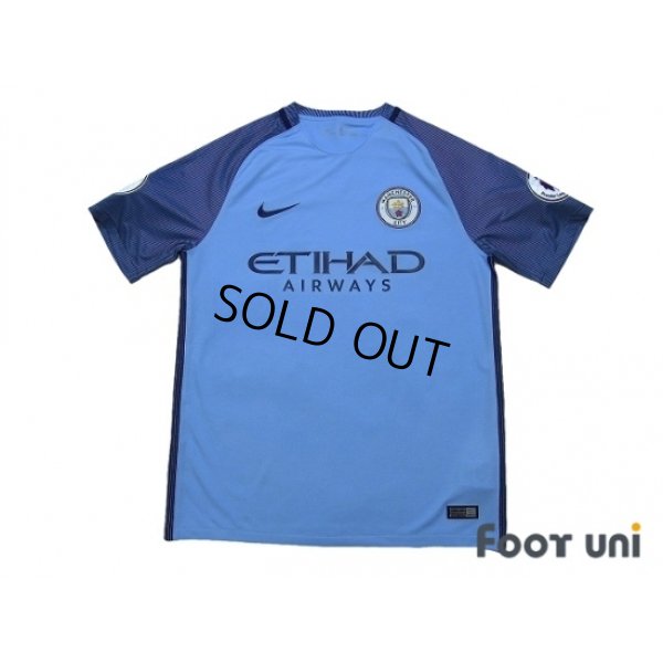 Photo1: Manchester City 2016-2017 Home Shirt #10 Kun Aguero Premier League Patch/Badge w/tags