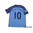 Photo2: Manchester City 2016-2017 Home Shirt #10 Kun Aguero Premier League Patch/Badge w/tags (2)