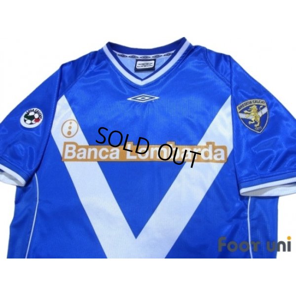 Photo3: Brescia 2002-2003 Home Shirt #10 Baggio Lega Calcio Patch/Badge