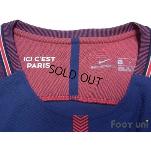 Photo5: Paris Saint Germain 2017-2018 Home Authentic Shirt #10 Neymar JR
