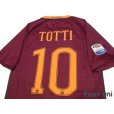 Photo4: AS Roma 2016-2017 Home Shirt #10 Totti Serie A Tim Patch/Badge w/tags (4)