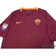 Photo3: AS Roma 2016-2017 Home Shirt #10 Totti Serie A Tim Patch/Badge w/tags (3)